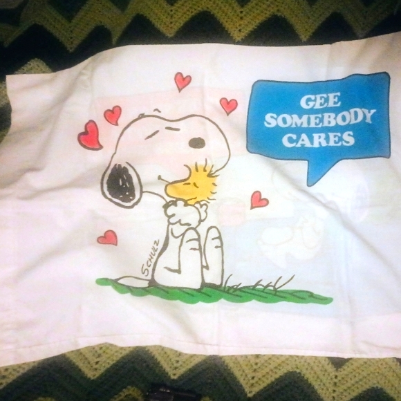 Peanuts Bedding Vtg 5s 60s Snoopy Peanut Pillow Case Poshmark